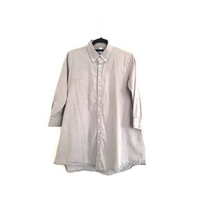 Gray American Apparel Oxford Tunic